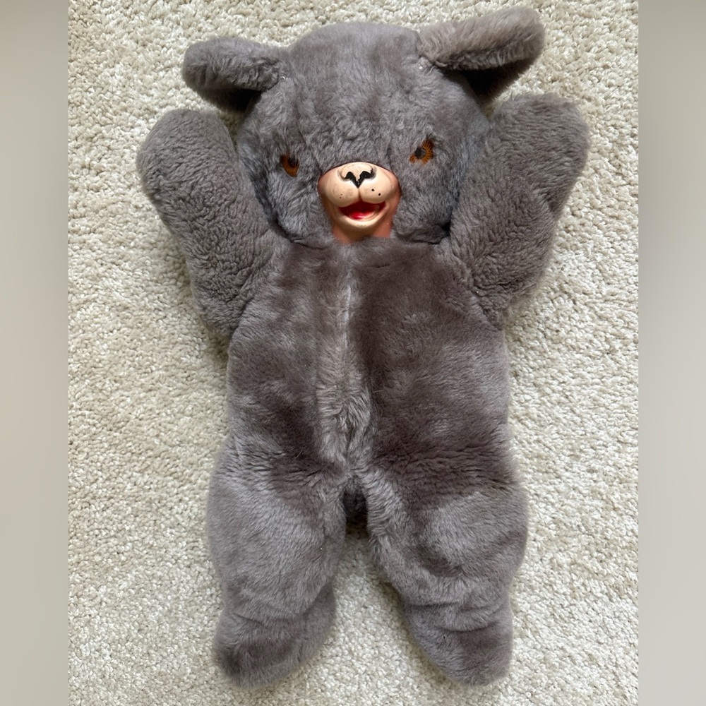 Vintage Teddy Bear Rubber Nose/Snout, 15” 1950's